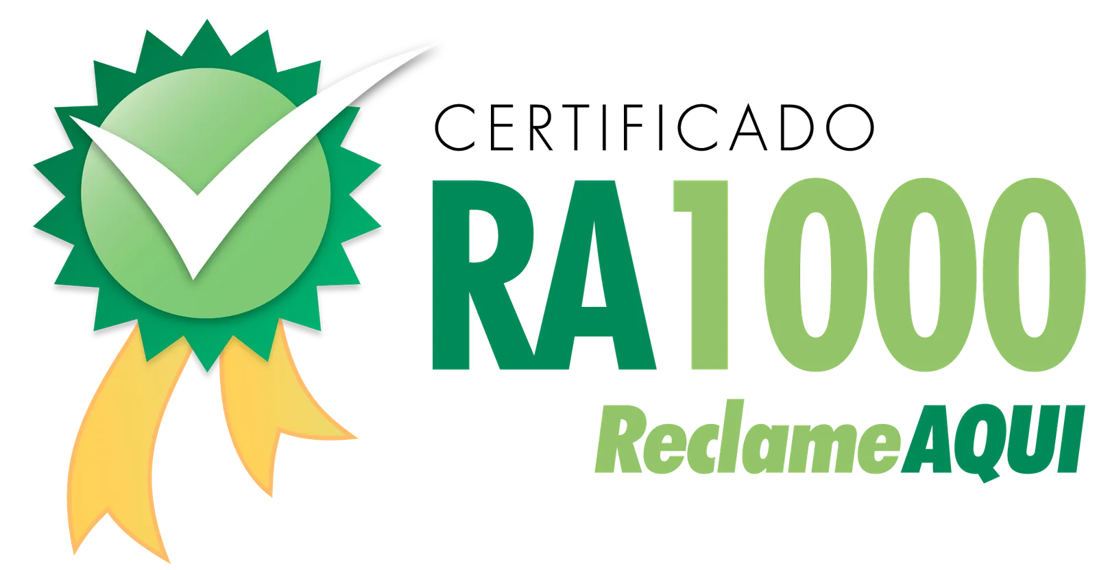 Certificado RA1000 Reclame AQUI