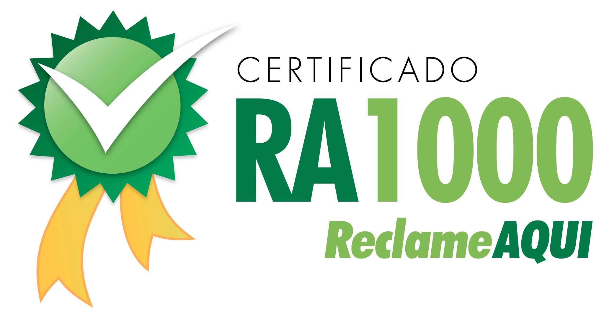 Certificado RA1000 Reclame AQUI